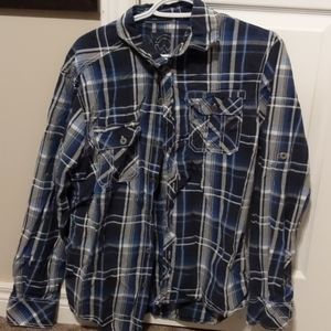 Warehouse one plaid long sleeve t shirt
